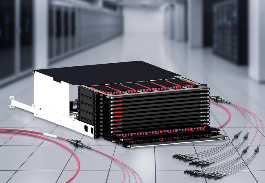 Rosenberger OSI présente VersaTray - un système de plateaux hautement modulaire pour le câblage des centres de données